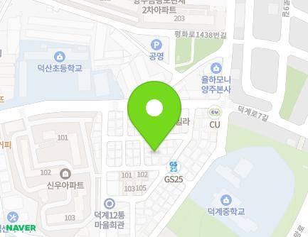 58-18 Pyeonghwa-ro 1416beon-gil, Yangju-si, Gyeonggi-do, Republic of Korea Map