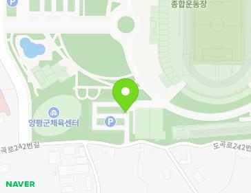 9 Jonghabundongjang-ro, Yangpyeong-eup, Yangpyeong-gun, Gyeonggi-do, Republic of Korea 9 Jonghabundongjang-ro, Yangpyeong-eup, Yangpyeong-gun, Gyeonggi-do, Republic of Korea Map