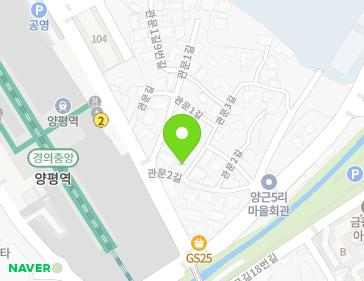 1 Gwanmun 2-gil, Yangpyeong-eup, Yangpyeong-gun, Gyeonggi-do, Republic of Korea 1 Gwanmun 2-gil, Yangpyeong-eup, Yangpyeong-gun, Gyeonggi-do, Republic of Korea Map