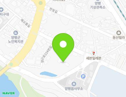 12 Yanggeungangbyeon-gil, Yangpyeong-eup, Yangpyeong-gun, Gyeonggi-do, Republic of Korea Map