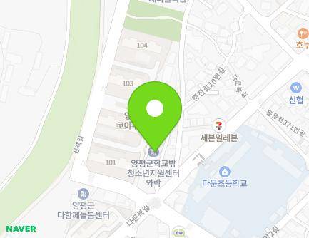59-7 Damunbuk-gil, Yongmun-myeon, Yangpyeong-gun, Gyeonggi-do, Republic of Korea Map