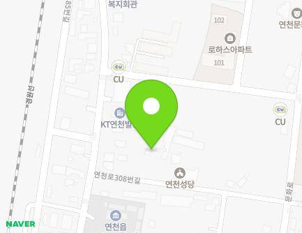 13 Yeoncheon-ro 308beon-gil, Yeoncheon-eup, Yeoncheon-gun, Gyeonggi-do, Republic of Korea Map