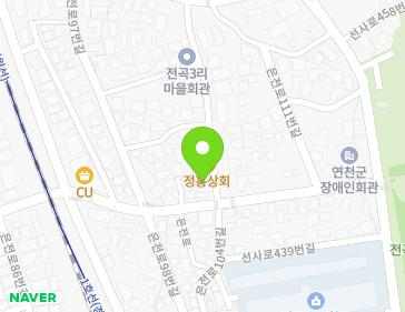 1 Eunjeon-ro 103beon-gil, Jeongok-eup, Yeoncheon-gun, Gyeonggi-do, Republic of Korea 1 Eunjeon-ro 103beon-gil, Jeongok-eup, Yeoncheon-gun, Gyeonggi-do, Republic of Korea Map