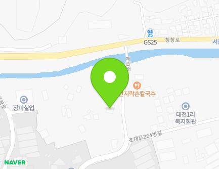 267 Chodae-ro, Cheongsan-myeon, Yeoncheon-gun, Gyeonggi-do, Republic of Korea Map