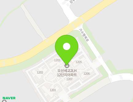 55-5 Gasuhaengbok-ro, Osan-si, Gyeonggi-do, Republic of Korea Map