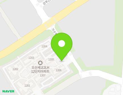 55-7 Gasuhaengbok-ro, Osan-si, Gyeonggi-do, Republic of Korea Map