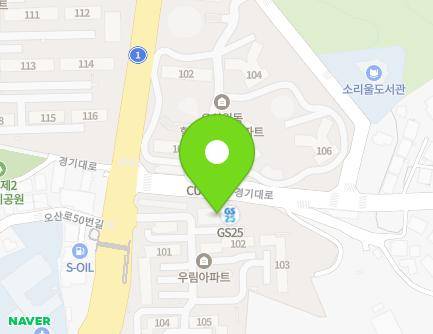 78-12 Gyeonggi-daero, Osan-si, Gyeonggi-do, Republic of Korea Map