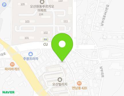 11-7 Nambu-daero 441beon-gil, Osan-si, Gyeonggi-do, Republic of Korea Map