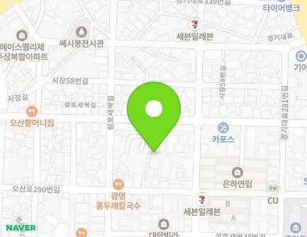 19-8 Osan-ro 290beon-gil, Osan-si, Gyeonggi-do, Republic of Korea Map