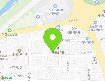 20 Gyeonggi-daero 333beon-gil, Osan-si, Gyeonggi-do, Republic of Korea Map