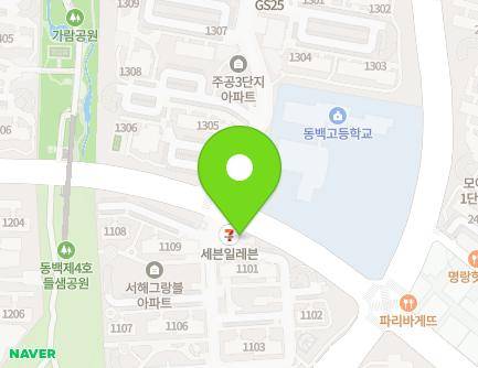 58 Dongbaek 7-ro, Giheung-gu, Yongin-si, Gyeonggi-do, Republic of Korea Map