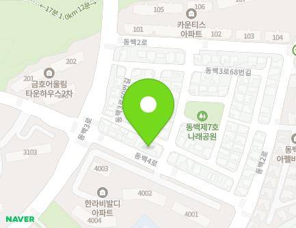 10-1 Dongbaek 3-ro 60beon-gil, Giheung-gu, Yongin-si, Gyeonggi-do, Republic of Korea Map