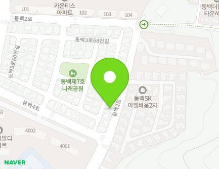 23-6 Dongbaek 3-ro 60beon-gil, Giheung-gu, Yongin-si, Gyeonggi-do, Republic of Korea Map
