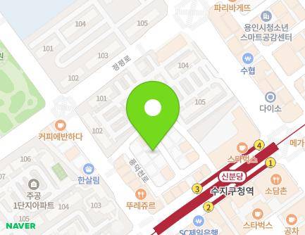 115-18 Pungdeokcheon-ro, Suji-gu, Yongin-si, Gyeonggi-do, Republic of Korea Map