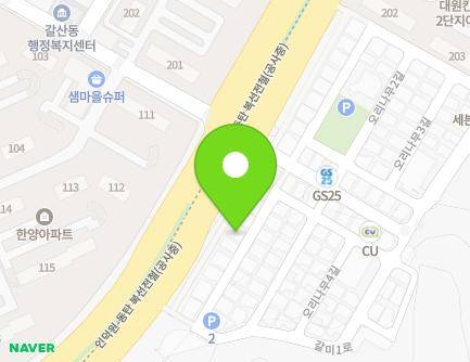 44 Orinamu 1-gil, Uiwang-si, Gyeonggi-do, Republic of Korea Map