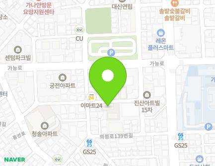 36 Heungseon-ro 27beon-gil, Uijeongbu-si, Gyeonggi-do, Republic of Korea Map