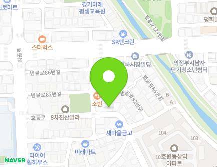 15 Hodong-ro, Uijeongbu-si, Gyeonggi-do, Republic of Korea Map