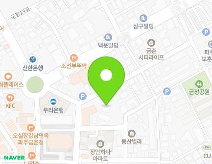 17 Geumjeong 7-gil, Paju-si, Gyeonggi-do, Republic of Korea Map