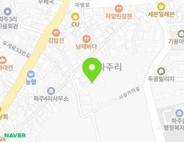 46-2 Sijanggeori-gil, Paju-eup, Paju-si, Gyeonggi-do, Republic of Korea Map