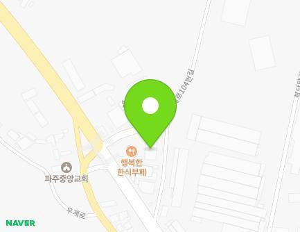 31 Ugye-ro 104beon-gil, Paju-eup, Paju-si, Gyeonggi-do, Republic of Korea Map
