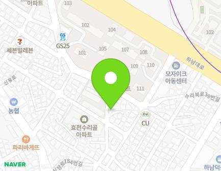 40 Sinjang-ro 184beon-gil, Hanam-si, Gyeonggi-do, Republic of Korea Map