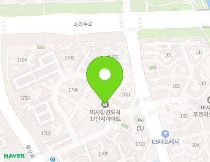 167 Misagangbyeonseo-ro, Hanam-si, Gyeonggi-do, Republic of Korea Map