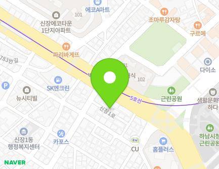 38-7 Sinjang 1-ro, Hanam-si, Gyeonggi-do, Republic of Korea Map