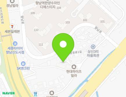 23-5 Geomjeonggol 1-gil, Hyangnam-eup, Hwaseong-si, Gyeonggi-do, Republic of Korea Map