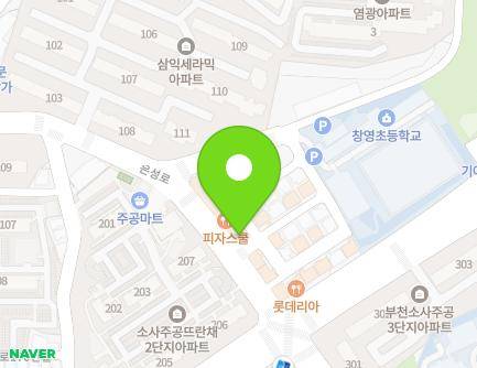 117 Eunseong-ro, Sosa-gu, Bucheon-si, Gyeonggi-do, Republic of Korea Map