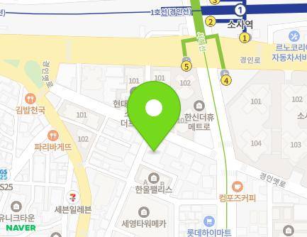 22 Gyeonginyet-ro, Sosa-gu, Bucheon-si, Gyeonggi-do, Republic of Korea Map