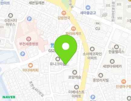 21 Hohyeon-ro 489beonga-gil, Sosa-gu, Bucheon-si, Gyeonggi-do, Republic of Korea Map