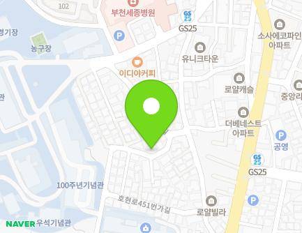 32 Hohyeon-ro 467beon-gil, Sosa-gu, Bucheon-si, Gyeonggi-do, Republic of Korea Map