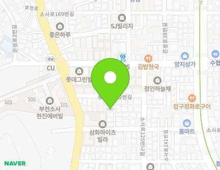 14-1 Hohyeon-ro 382beon-gil, Sosa-gu, Bucheon-si, Gyeonggi-do, Republic of Korea Map