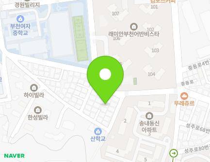 54-5 Seongju-ro, Sosa-gu, Bucheon-si, Gyeonggi-do, Republic of Korea Map