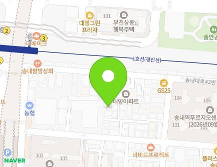 75-26 Gyeongin-ro 9beon-gil, Sosa-gu, Bucheon-si, Gyeonggi-do, Republic of Korea Map