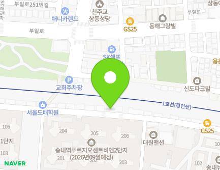 74 Jungdong-ro 71beon-gil, Sosa-gu, Bucheon-si, Gyeonggi-do, Republic of Korea Map