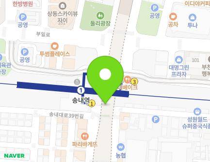 43-4 Songnae-daero, Sosa-gu, Bucheon-si, Gyeonggi-do, Republic of Korea Map