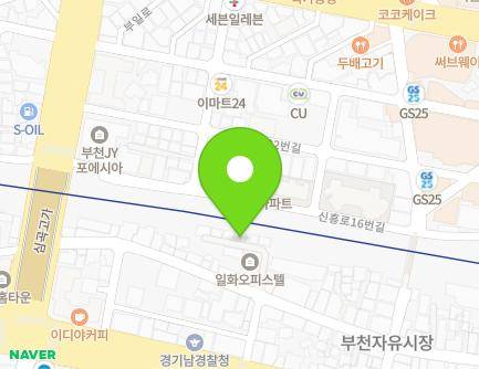 19-14 Jayu-ro, Sosa-gu, Bucheon-si, Gyeonggi-do, Republic of Korea Map