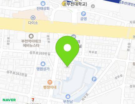 268-10 Seongju-ro, Sosa-gu, Bucheon-si, Gyeonggi-do, Republic of Korea Map