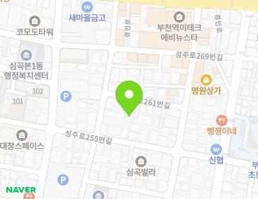 15-1 Seongju-ro 261beon-gil, Sosa-gu, Bucheon-si, Gyeonggi-do, Republic of Korea 15-1 Seongju-ro 261beon-gil, Sosa-gu, Bucheon-si, Gyeonggi-do, Republic of Korea Map