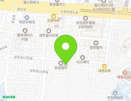 38 Seongmu-ro 17beon-gil, Sosa-gu, Bucheon-si, Gyeonggi-do, Republic of Korea Map