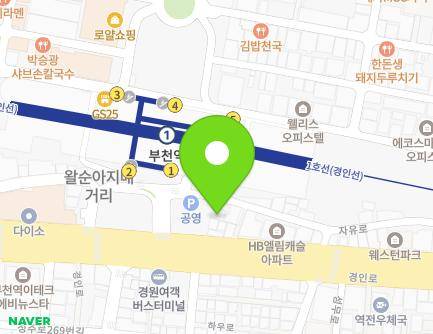 66-1 Jayu-ro, Sosa-gu, Bucheon-si, Gyeonggi-do, Republic of Korea Map