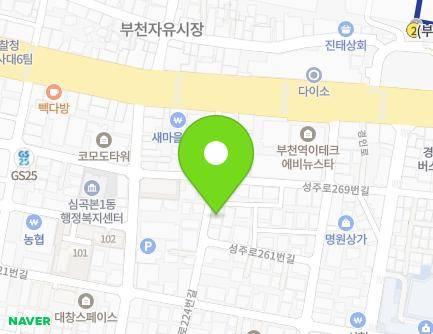 23 Gyeongin-ro 224beon-gil, Sosa-gu, Bucheon-si, Gyeonggi-do, Republic of Korea Map