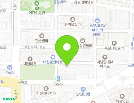 34 Bucheon-ro 410beon-gil, Ojeong-gu, Bucheon-si, Gyeonggi-do, Republic of Korea Map