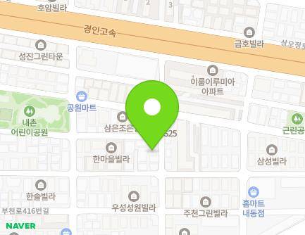 37 Samjak-ro 233beon-gil, Ojeong-gu, Bucheon-si, Gyeonggi-do, Republic of Korea Map