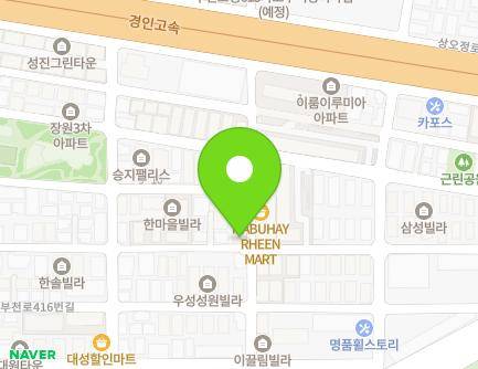 45 Bucheon-ro 420beon-gil, Ojeong-gu, Bucheon-si, Gyeonggi-do, Republic of Korea Map