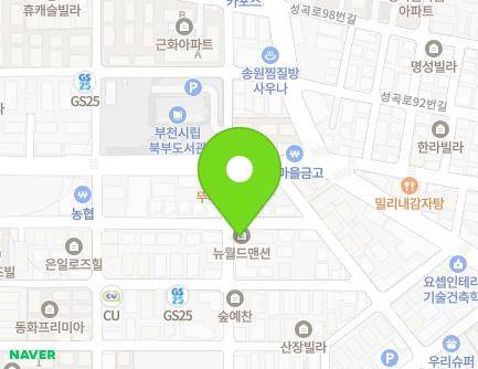 9-4 Samjak-ro 302beon-gil, Ojeong-gu, Bucheon-si, Gyeonggi-do, Republic of Korea Map