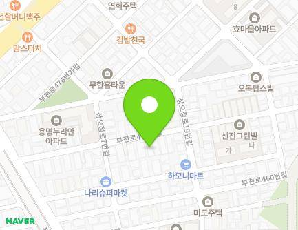 42 Bucheon-ro 470beon-gil, Ojeong-gu, Bucheon-si, Gyeonggi-do, Republic of Korea Map