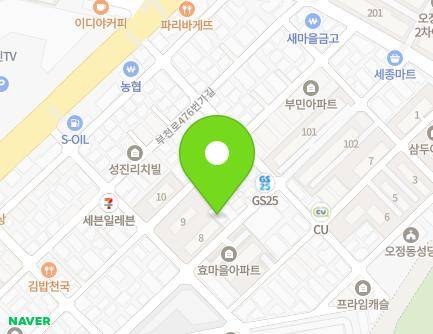 39-11 Ojeong-ro 232beon-gil, Ojeong-gu, Bucheon-si, Gyeonggi-do, Republic of Korea Map