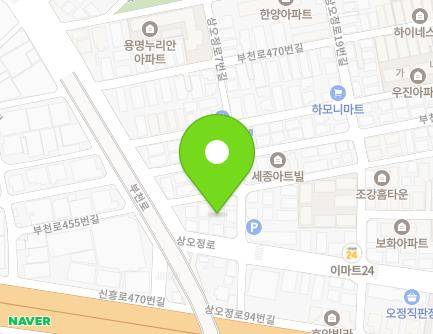 14-1 Bucheon-ro 456beon-gil, Ojeong-gu, Bucheon-si, Gyeonggi-do, Republic of Korea Map